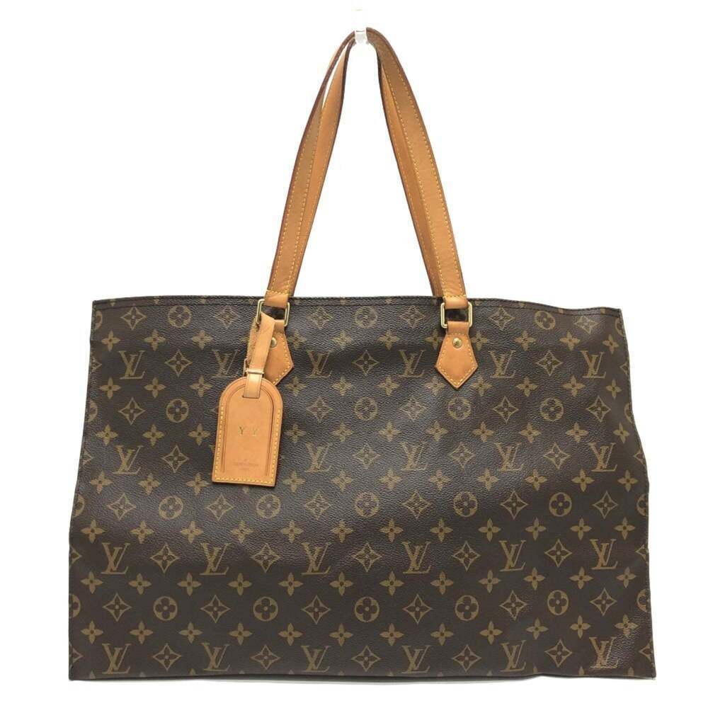 LOUIS VUITTON Brown Monogram Canvas Tote Bag
